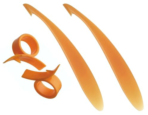 2 Pcs Orange Peeler Tool, Long Handle & Ring Style Safe Orange Peeler, for Oranges, Lemons, Mangoes, Grapefruit. Efficient Multi-Purpose Easy Peeler, Portable Kitchen Gadget for Home, Travel