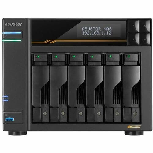 Asustor As6806t Gen3 Lockerstor 6 Nas System 6-Bay (90-As6806t00-Mf30)