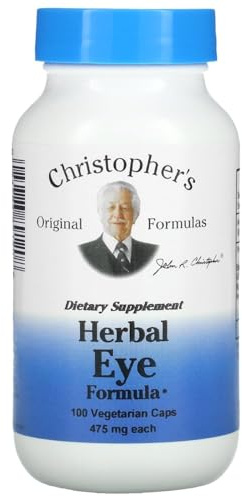 Christopher's Original Formulas Herbal Eye Formula - Eye Vitamins for Sight Care - Natural Eye Support Supplement with Whole Food Herbs for Optimal Visual Acuity
