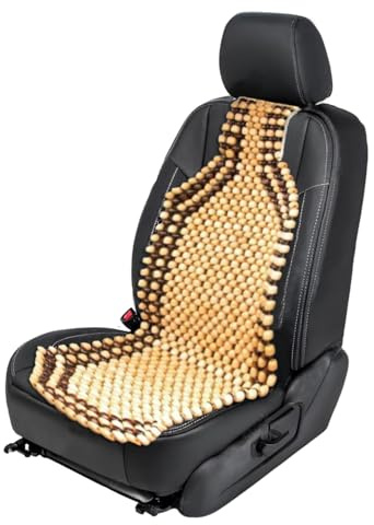ZONETECH Holzperlen-Sitzkissen – Premium-Qualität Auto-Massage-Doppelsaiten-Holzperlen-Sitzkissen für stressfreien ganzen Tag!