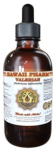 Hawaii Pharm Valerian Liquid Extract, Professional Grade, Small Batch Crafted Valerian (Valeriana Officinalis) Dried Root Tincture, Herbal Supplement, 2 fl.oz