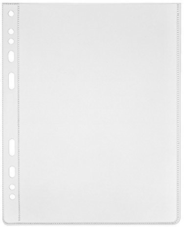 VELOFLEX 4360500 - Prospekthüllen DIN A6, aus PP-Folie 140 my, 50 Klarsichthüllen glasklar