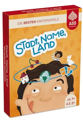 ASS Altenburger 22509585 22509585-Stadt, Name, Land, Kartenspiel, ab 7 Jahren, blau