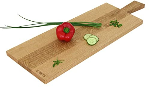 Continenta Schneidebrett mit Griff, Eiche, ca. 70 x 23 x 2,2 cm | CON-04104000 | 4017167410401
