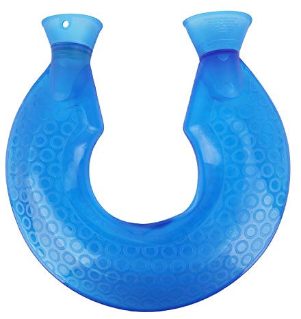 Hot Water Bottle, U Shaped PVC Explosion-Proof Hot Water Bottle Heating Pads Neck Shoulder Hand Warmer Heat Pack Hot Cold Therapy Pain Relief Neck Relaxing Warming Heating Wrap Pillow Hot Water Bag
