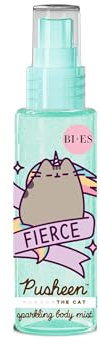 Pusheen The Cat Brume corporelle pétillante pour filles – Parfum pastèque tropicale avec particules scintillantes et effet éclaircissant – Vaporisateur de parfum fruité amusant pour adultes et enfants