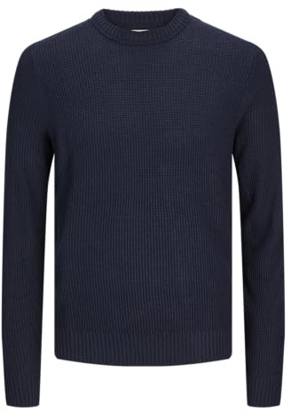 JACK&JONES JUNIOR JJROY Knit Crew Neck MNI, Suéter Tejido Niños, Navy Blazer,