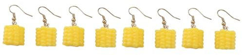 WOFASHPURET 4paires Boucles Oreilles Résine De Uniques Accessoires Alimentaires Pour Style Élégant Et Original