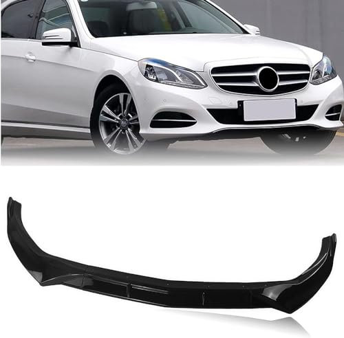 KEAAN Auto Frontlippe Spoiler für Benz W212 2013-2015, Auto Frontspoiler Frontstoßstange Lippe Splitter Bodykit, Frontstoßstangenlippe Antikollisions Schutz Zubehör