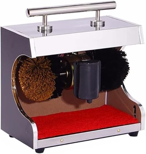 Pulidora de Zapatos Eléctrica, Inducción totalmente automática Hotel Vestíbulo del hotel Empresa Limpiabotas Máquina de cepillo de zapatos Pulidor de zapatos eléctrico Limpiabotas for el hogar Eléctri