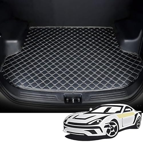 JUZELY Auto Leder Kofferraummatten für Ford Fiesta 2017-2024, Antirutsch Widerstandsfähig Leicht zu Waschen Kratzfest Kofferraumwanne Schutzmatte, Innenraum ZubehöR,B2
