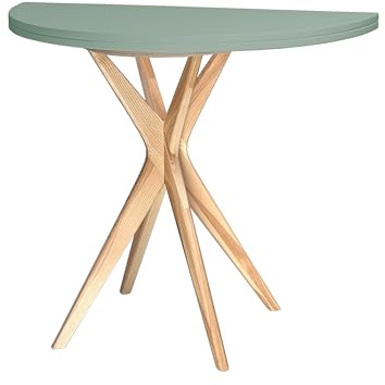 RAGABA JUBI halvcirkelformat utdragbart bord 100 cm salviagrön