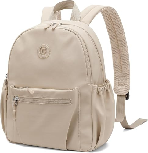 10L Mini Rucksack Damen Klein Leichtgewicht Reiserucksack Wasserdicht Rucksäcke Casual Daypack für Lässig Schule Reise Wandern Arbeit (Aprikose)