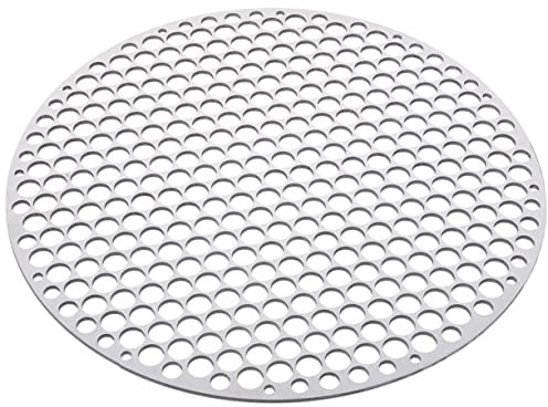 UTHCLO Griglia rotonda da 20 cm, accessorio per barbecue in acciaio inox, ideale per grigliare verdure, adatta a barbecue a sfera con coperchio, robusta griglia in filo metallico
