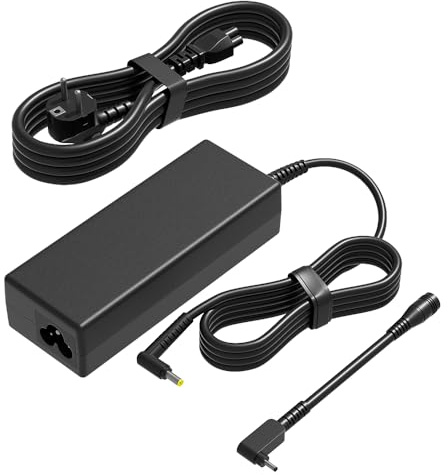 PowerPortnerLink 65W Chargeur Compatible Acer Aspire One 1 3 5 6 Lite V7 V5 V3 ES1 E1 E3 E5 E15 R7 R5 F15 F17 TravelMate P648 Laptop Aspire C20 C22 C24 Bureau AIO et écran LCD LED