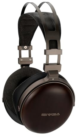 SIVGA PENG Wood Closed-Back Over Ear HiFi Wired Headphones | Dynamic Driver & Detachable Cable Design with Natural Wood Earcups