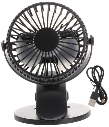 GLEAVI 1pc USB Mini Fan with Cat Ear Design Portable Handheld Cooling Fan for Travel Lightweight and Rechargeable for Desk Use Quiet Operation for Summer