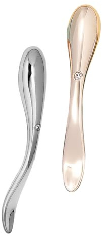 Healvian Augencreme Massagestäbchen Kompakter Tragbarer Stil aus Zinklegierung 2 Stück Praktisch zur Anwendung und Linderung von Augenmüdigkeit für Frauen und Mädchen zum Mitnehmen