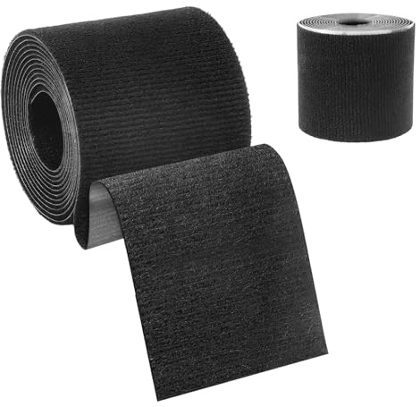 Gewebe-Reparaturband für Segeltuch,Flicken für Möbel,Risse oder Löcher in Stoff,Zelt,Gewebe Reparaturband für Segeltuch,5x160cm Selbstklebend Stoff,Strapazierfähig,Wasserdicht und Waschbar,Schwarz