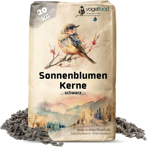 Sonnenblumenkerne schwarz 2x10 kg erstklassige Qualität Wildvogelfutter