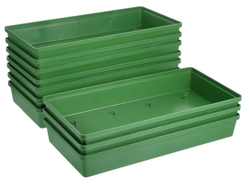 Gatuida 10 Bases para Arreglos de Flores de Plástico Reutilizables Cuencos Grandes de 28 CM para Centros de Mesa Bandejas para Espuma Floral Soporte para Bodas y Fiestas Juego de 10