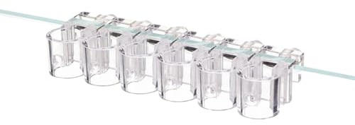 Generisch Pflanzenklammern für Aquarien, transparentes Design, 6 Stück, Aquarium-Pflanzenhalter, hängender Aquaponic-Halter, einfache Installation und Einstellung, für -Aquarium-Wasserspiel