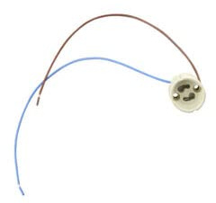douille - porcelaine - gu10 - 250 volts - 2 ampères - avec câble 25 cm - orbitec 126973