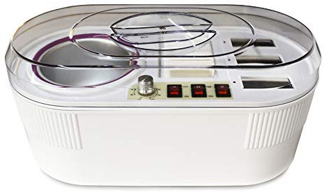 LOVECRAZY Calentador de Cera de Parafina Equipo de Depilación Profesional Cuerpo Cabello Eliminación 450ml Maceta + 3 Roll On Cera Parafina para Belleza Salón 270W 50/60Hz