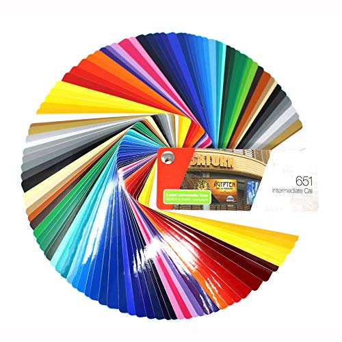 Finest Folia Farbfächer Plotterfolie Folie 970, 975, 951, 751 C, 651, 631/451 / 7510 Plott Folie Autofolie Werbung (651)