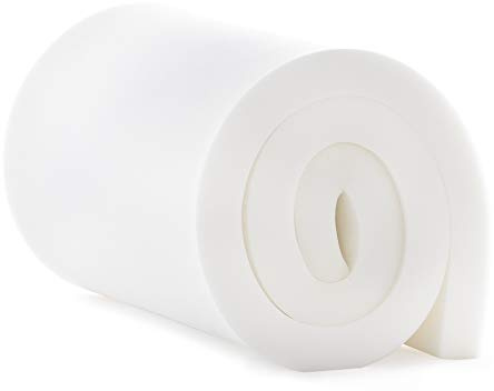 Linenspa Schaumstoffkissen mit hoher Dichte, perfekt für Stühle, Sofas, Kopfteile und DIY-Projekte, 5,1 x 61 x 182,9 cm, Weiß