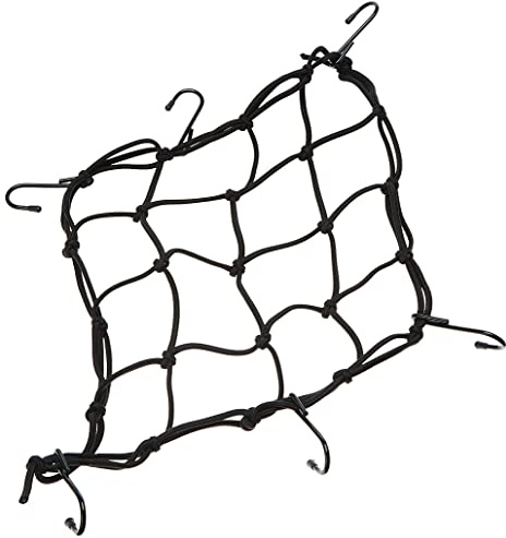 D&W - Red elástica para Equipaje de Moto o Bicicleta, 30 x 30 cm, Color Negro