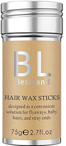 Hair Wax Stick & Pink Brush Set for Hair Edge Frizz Control Anti-Frizz Non-greasy Broken Hair Styling Finishing Wax Stick Men Women Styling Products