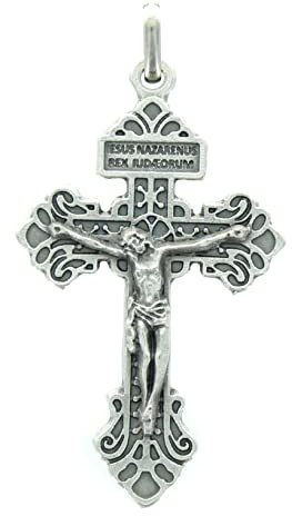 Cruz del perdón de metal de 5 cm - Medalla y cruz de metal - Culto cristiano de metal