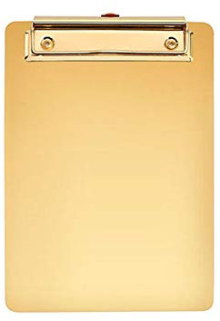 Planchettes à Pince Golden Dossier Splint Attelage Steel Steel Clipboard Données Organisation Clip Binder Board Panneau Bill Clip for Office School-5 Packs Clip Planches (Size : A5)