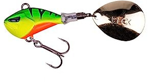 ZECK - Jig Spinner, Spin-Jig, Bleikopfspinner, Kunstköder, Angelköder - Rogue Runner | 15 g - Firetiger
