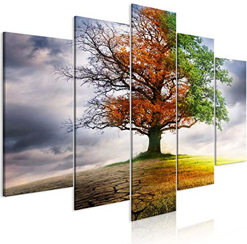 B&D XXL Acrylglasbild 200x100 cm 5 Teilig Wandbild auf Acryl Glasbilder Kunstdruck Moderne Acrylglas Platte Wanddekoration Geschenke Heimdekoration Glasbild c-A-0172-k-m