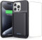 15W Fast Charging Battery Case for iPhone 15 Pro(6.1 inch),7500mAh Slim Portable Charging Case with 360°Protection,Rechargeable Extended Phone Charger Cover for iPhone 15 Pro Battery Case-Black