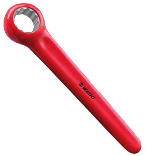 WEDO Insulated Ring Spanner,19mm Single End Spanner,Electricians Safety Wrench,Single Head Spanner Hand Tool,Box-End-Wrenches