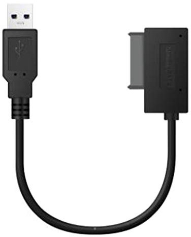 Qoekacy Adattatore USB PC 6P + 7P CD DVD Rom SATA a USB 2.0 Convertitore Slimline Sata 13 Pin Cavo lettore per PC portatile