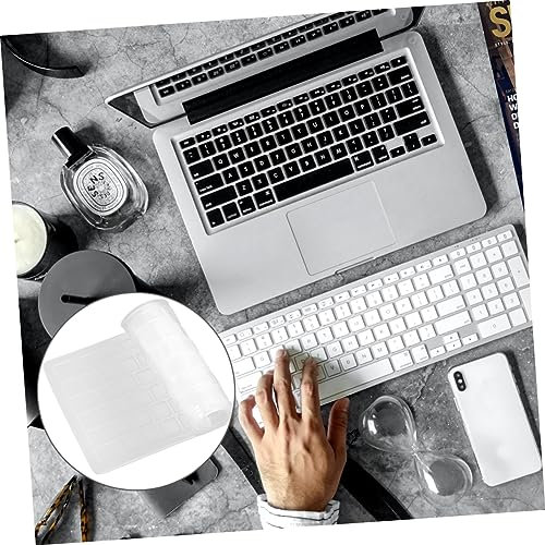 PHENOFICE 3pcs Keyboard Cover Qwerty Keyboard Stickers Dust Leak Protector Non-toxic Odorless Slim Laptop Protector for