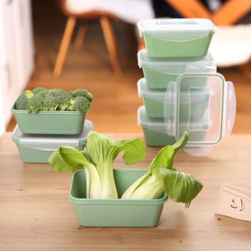 your GEAR Pila Frischhaltedosen 1000ml (1L) Set- 6X Große Vorratsdosen mit Deckel luftdicht & BPA-frei - Vielseitige Meal Prep Container für Büro & Schule - Tiefkühldosen & Kühlschrank Organizer