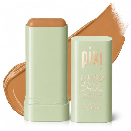 Pixi Beauty On-the-Glow Base | Getönter Feuchtigkeits-Foundation-Stick | Farbton: Chai – Sehr Gebräunt, Warm | 19 g / 0,6 oz