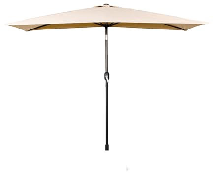 HUIBBGO Parasol de terrasse Demi-Cercle de 2,5 m/8,2 pi, Parasol de Balcon, Table d'extérieur, Parasol de Jardin, Parasol de Plage rectangulaire pour terrasse, Jardin
