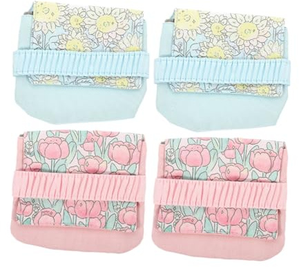 PACKOVE 4stücke Damen Hygieneartikel Aufbewahrungstasche Tragbare Tampon Und Binden-organizer Für Große Kapazität Für Unterwegs Stilvollem Design Tulpe Sonnenblume