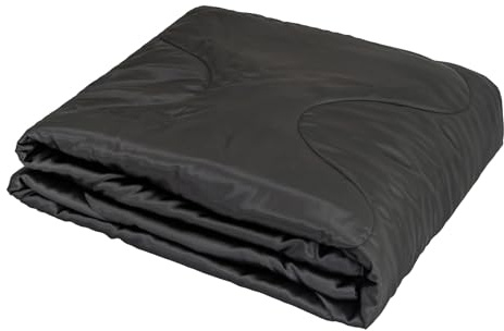 Odot Edredón Verano Cama 90 135 150 180, Satín Color Sólido Edredon Acolchado Reversible Ligero Suave Colcha Verano y Primavera Transpirable Cubrecama para Manta de Dormitorio (Negro,135x200cm)
