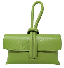 Chicca Borse Borsetta Pochette da Donna in Pelle Dollaro