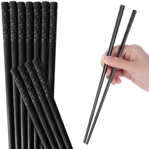 10 Pairs Chopsticks, Reusable Non-Slip Chopsticks