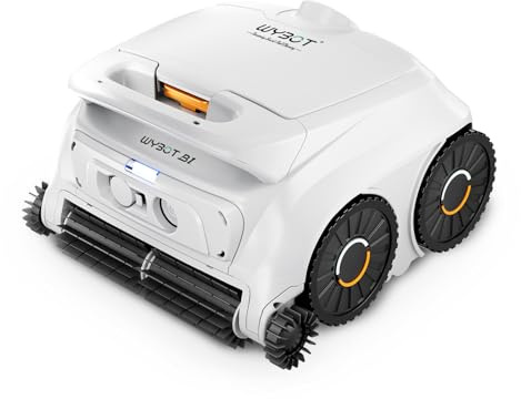 WYBOT B1 Robot da piscina a batteria per piccole piscine, bianco e arancione