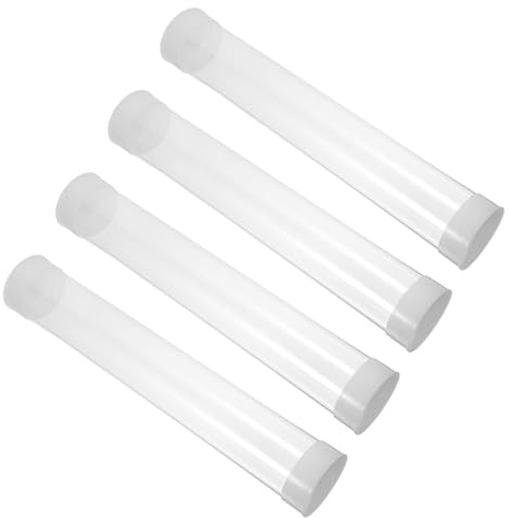 Gadpiparty Golf Ball Storage Tube for Practice Collection and Countertop Display 4pcs Plastic Cylinder Holder with Scratch-free Interior, Stackable Design Holds to 6 Balls