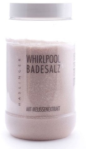 Lashuma Whirlpool Badesalz Melisse mit Melissenextrakt, Sprudelbad Zusatz 1000 g